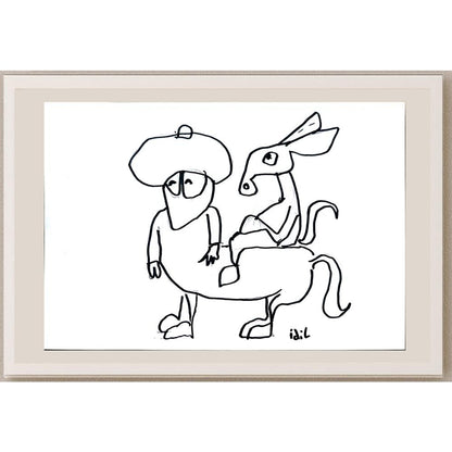 İdil Abanoz 21x15cm Orijinal Karikatür BOD01322