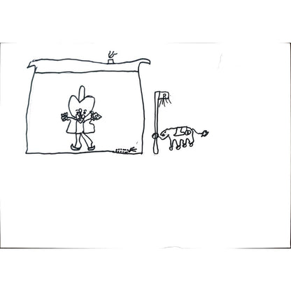 Ömer Özbek 29x21cm Orijinal Karikatür BOD01324