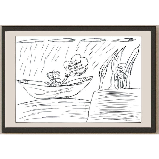 Cemre Demir 29x21cm Orijinal Karikatür BOD01325