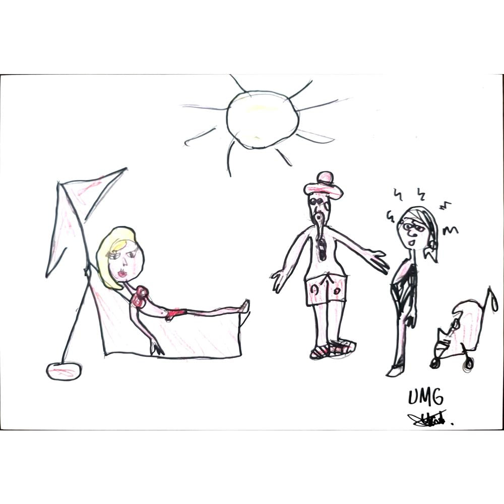 Ufuk Mergen 29x21cm Orijinal Karikatür BOD01326