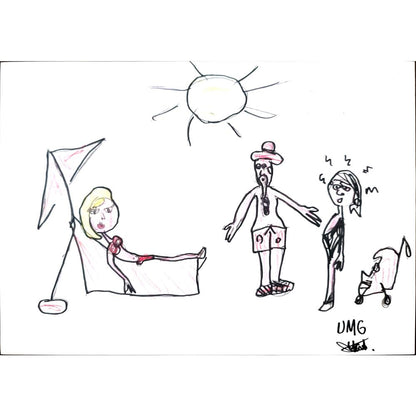 Ufuk Mergen 29x21cm Orijinal Karikatür BOD01326