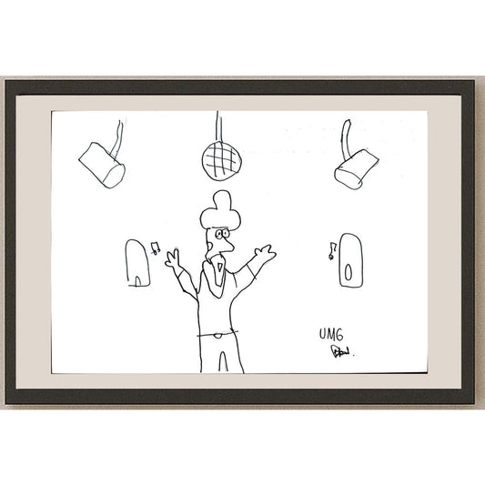 Ufuk Mergen 29x21cm Orijinal Karikatür BOD01327