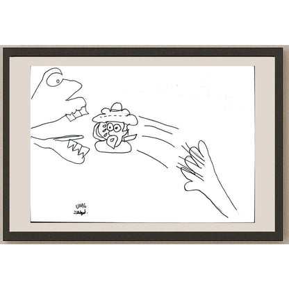 Ufuk Mergen 29x21cm Orijinal Karikatür BOD01328