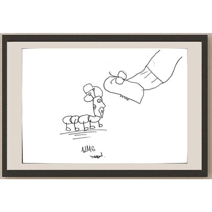Ufuk Mergen 29x21cm Orijinal Karikatür BOD01329
