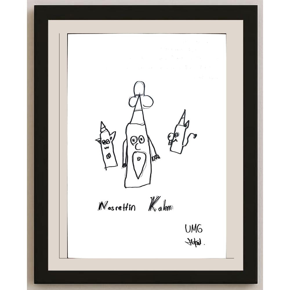 Ufuk Mergen 29x21cm Orijinal Karikatür BOD01330