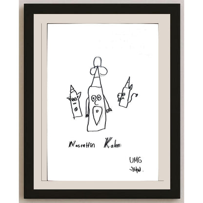 Ufuk Mergen 29x21cm Orijinal Karikatür BOD01330