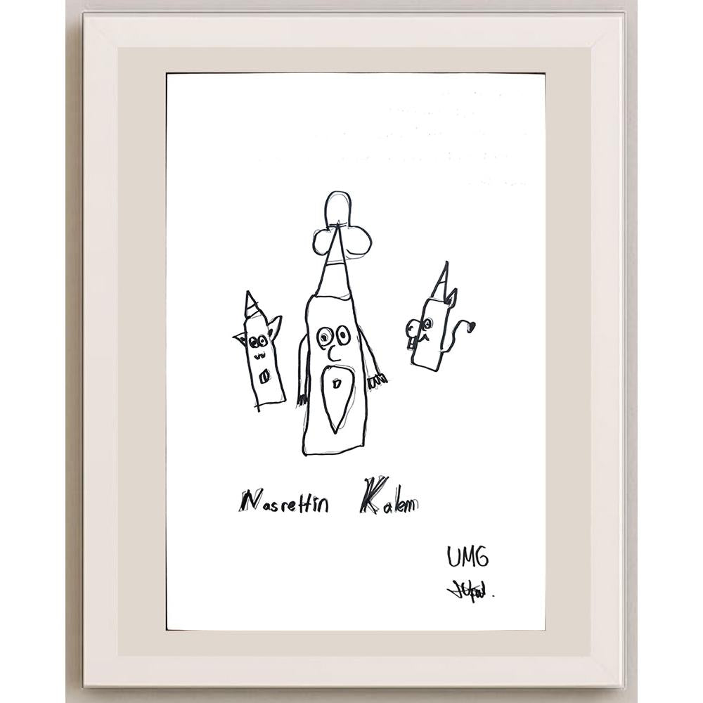 Ufuk Mergen 29x21cm Orijinal Karikatür BOD01330