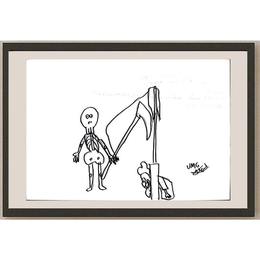 Ufuk Mergen 29x21cm Orijinal Karikatür BOD01331