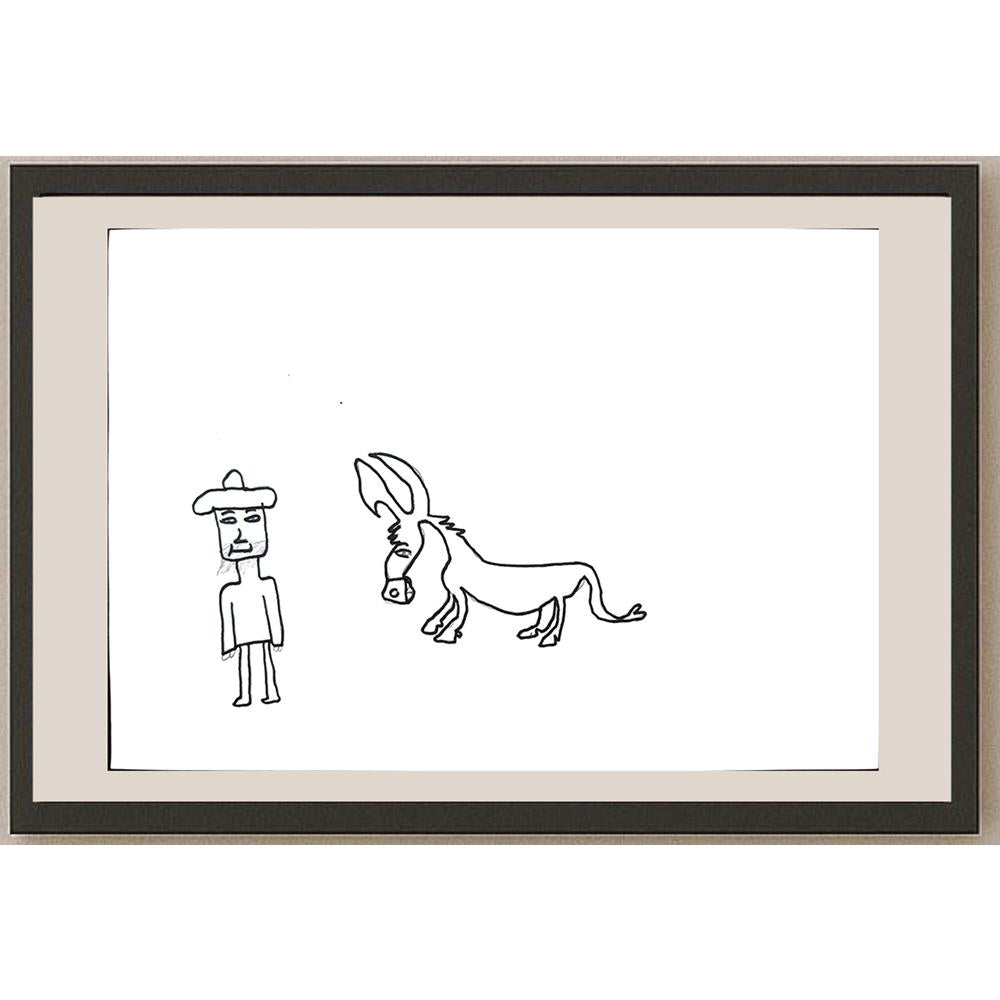 Gökhan Açık 29x21cm Orijinal Karikatür BOD01339