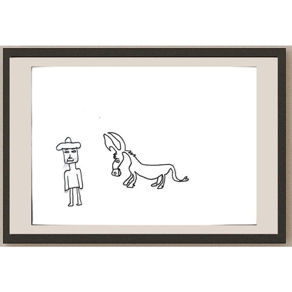 Gökhan Açık 29x21cm Orijinal Karikatür BOD01339