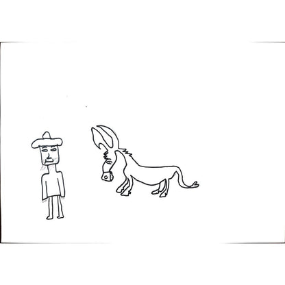 Gökhan Açık 29x21cm Orijinal Karikatür BOD01339