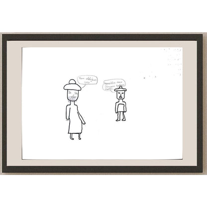Gökhan Açık 29x21cm Orijinal Karikatür BOD01343