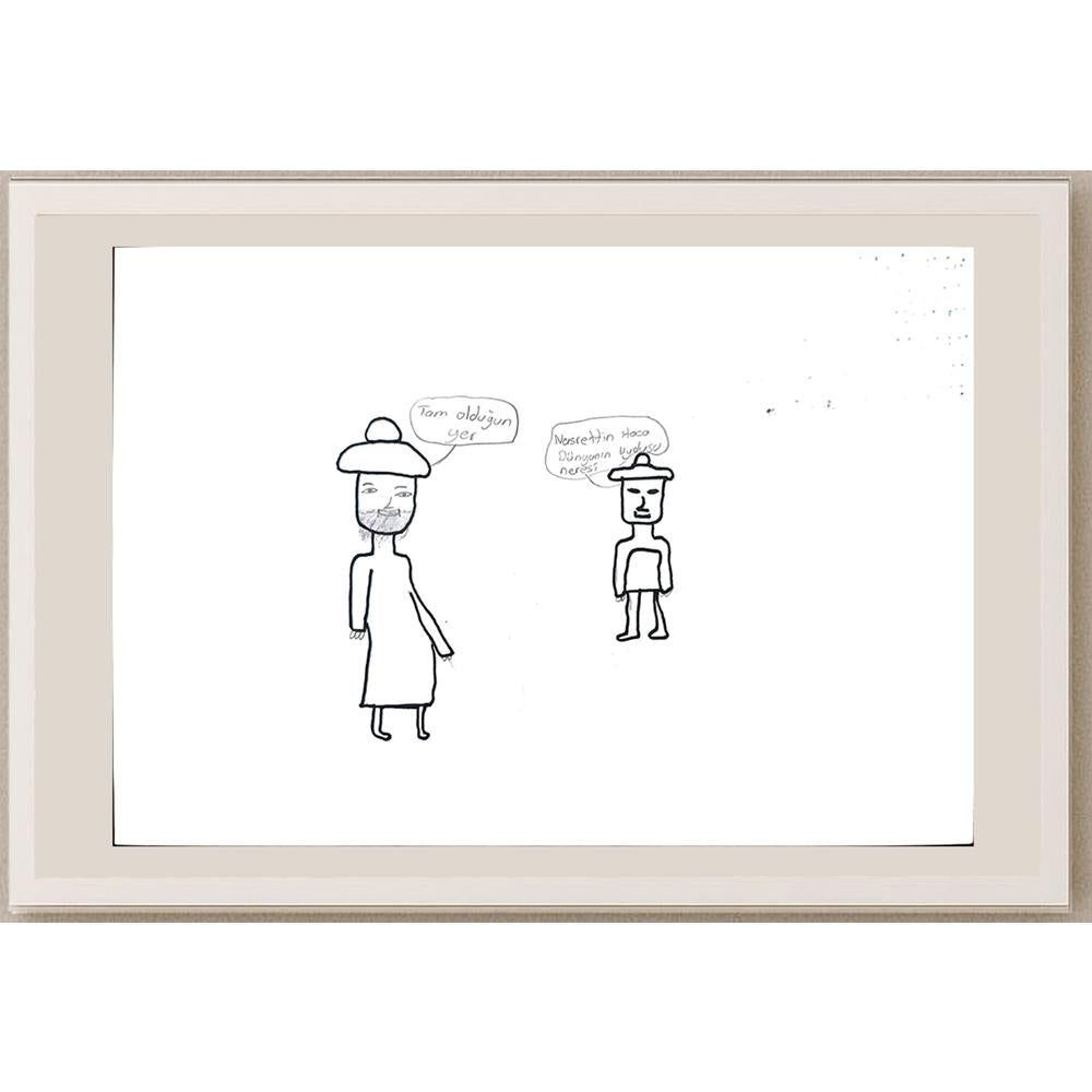 Gökhan Açık 29x21cm Orijinal Karikatür BOD01343