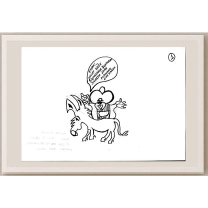Rahime Altuntaş 29x21cm Orijinal Karikatür BOD01345