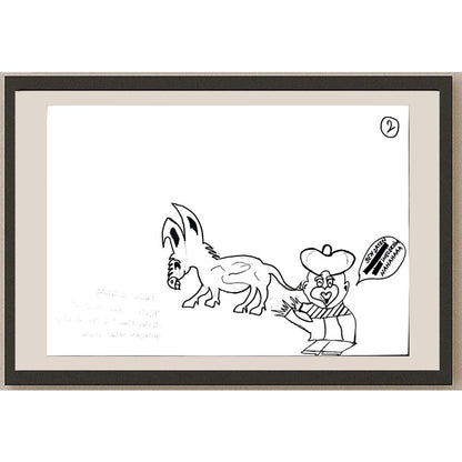 Rahime Altuntaş 29x21cm Orijinal Karikatür BOD01346