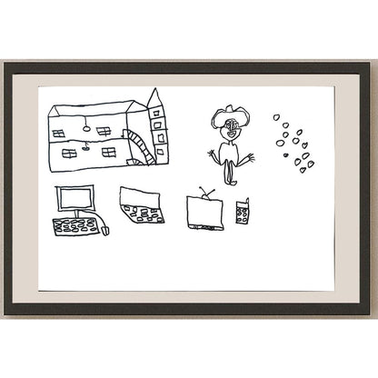 Celil Muhacir 29x21cm Orijinal Karikatür BOD01347