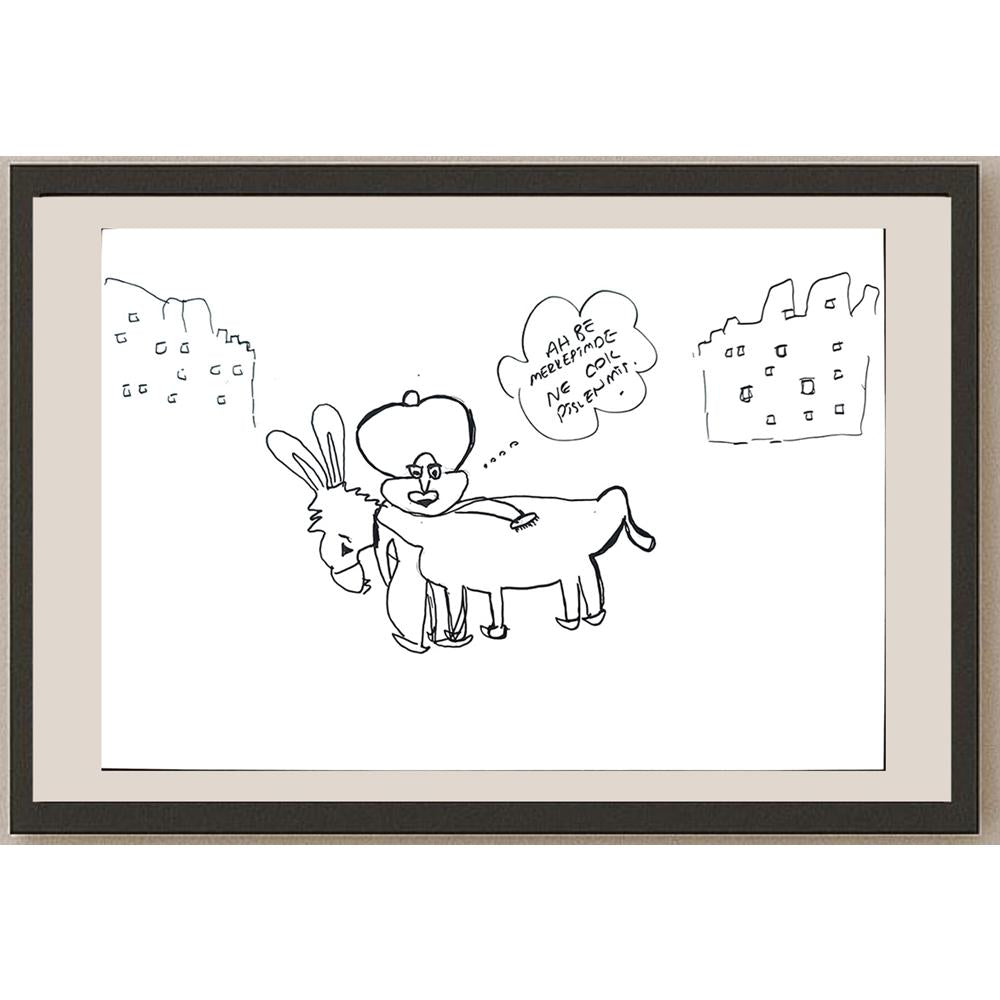 Büşra Aydoğdu 29x21cm Orijinal Karikatür BOD01349