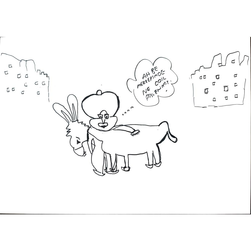 Büşra Aydoğdu 29x21cm Orijinal Karikatür BOD01349