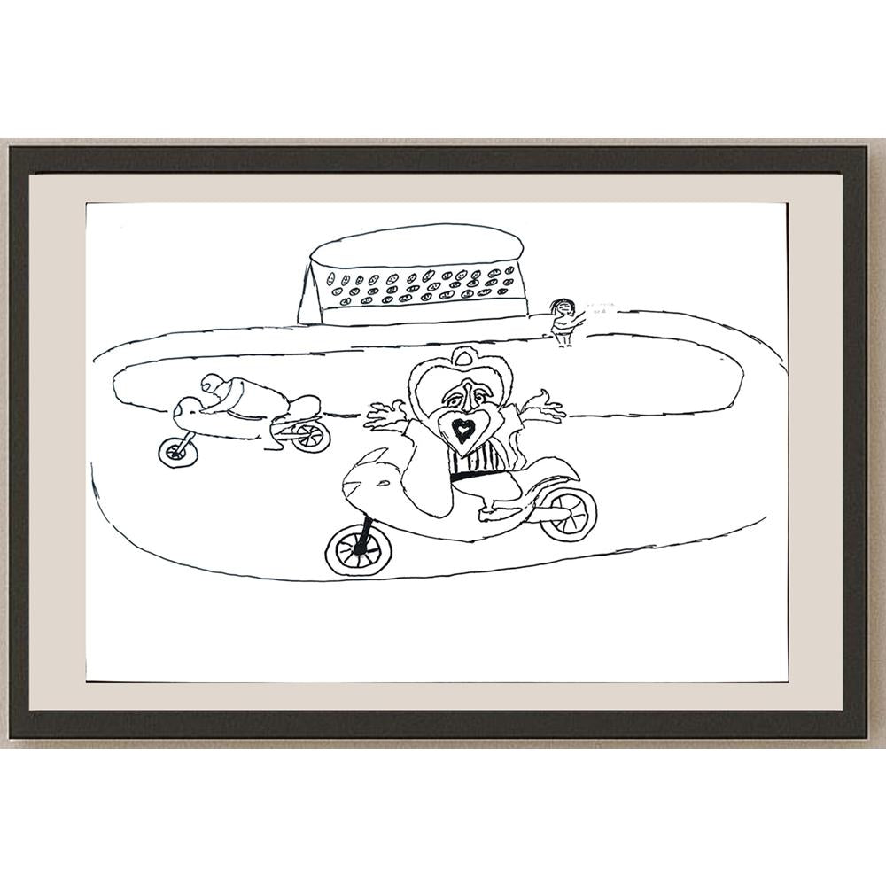 Emrah Yıldırır 29x21cm Orijinal Karikatür BOD01350