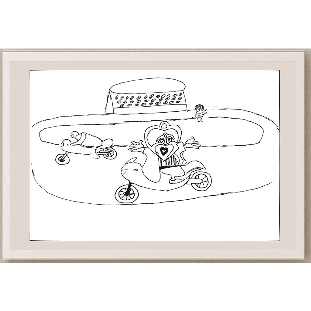 Emrah Yıldırır 29x21cm Orijinal Karikatür BOD01350
