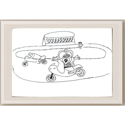 Emrah Yıldırır 29x21cm Orijinal Karikatür BOD01350