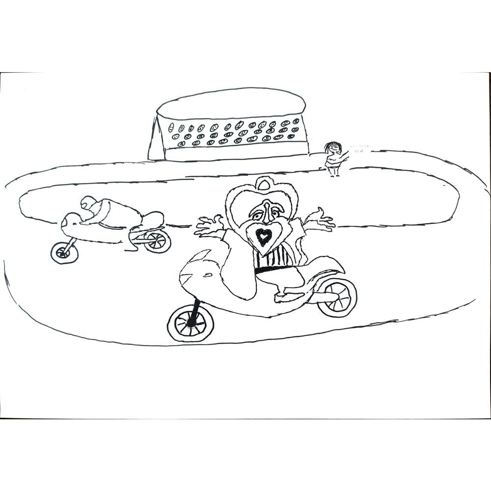 Emrah Yıldırır 29x21cm Orijinal Karikatür BOD01350
