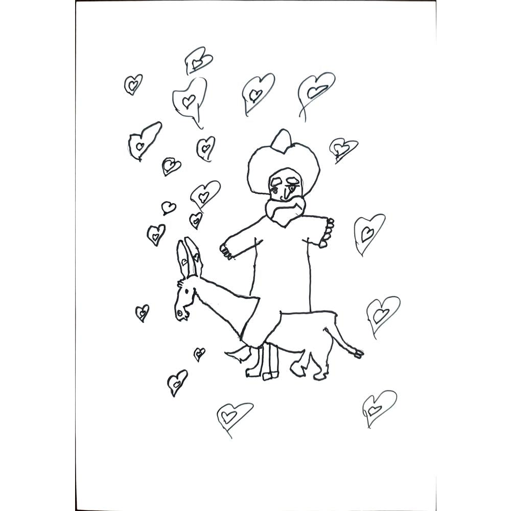 Ozan Demir 29x21cm Orijinal Karikatür BOD01351
