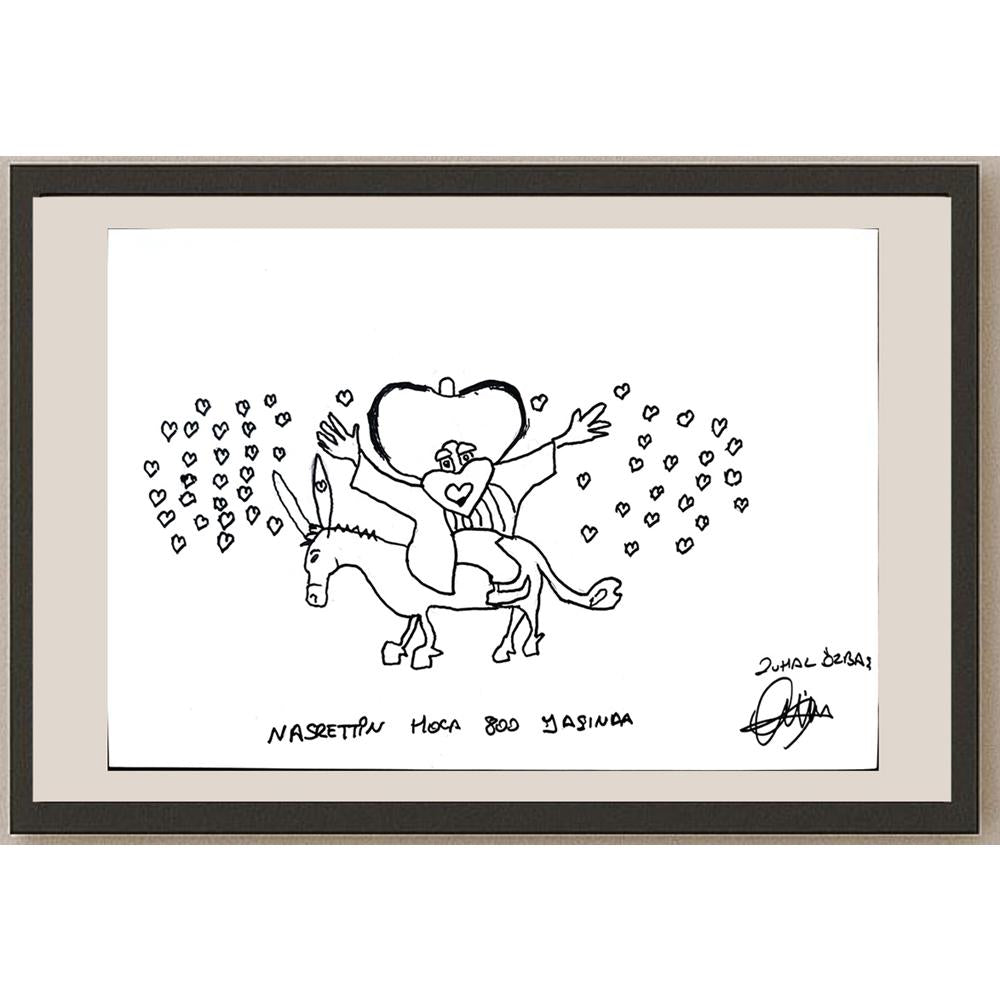 Zuhal Özbaş 29x21cm Orijinal Karikatür BOD01355