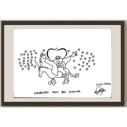 Zuhal Özbaş 29x21cm Orijinal Karikatür BOD01355