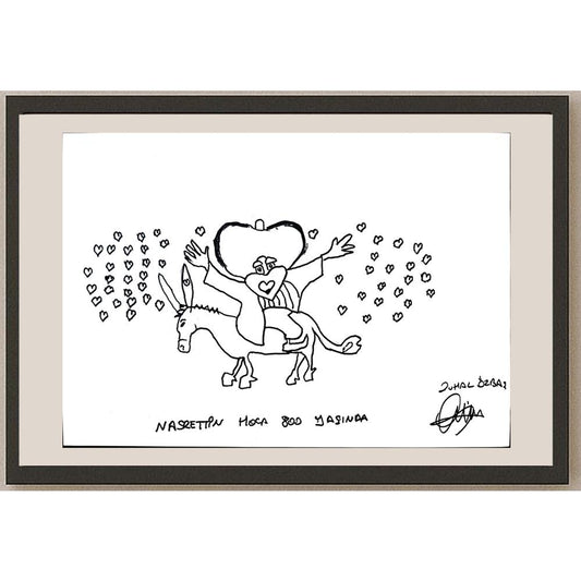 Zuhal Özbaş 29x21cm Orijinal Karikatür BOD01355