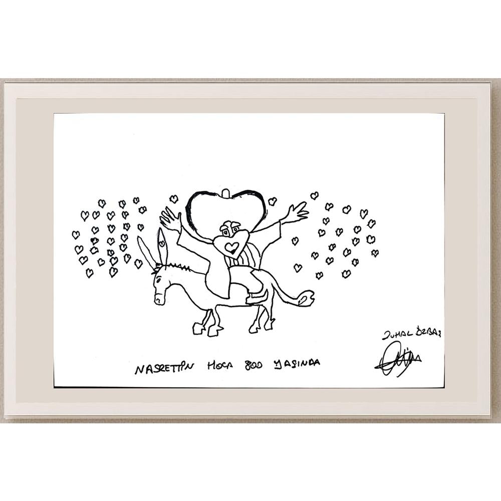 Zuhal Özbaş 29x21cm Orijinal Karikatür BOD01355