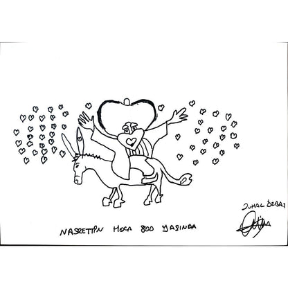 Zuhal Özbaş 29x21cm Orijinal Karikatür BOD01355