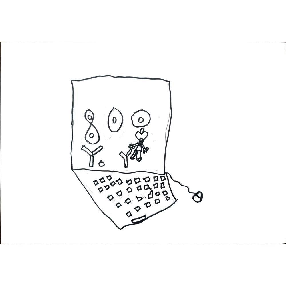 Ömer Özbek 29x21cm Orijinal Karikatür BOD01356