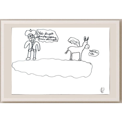 Artun Tanrıverdi 29x21cm Orijinal Karikatür BOD01362