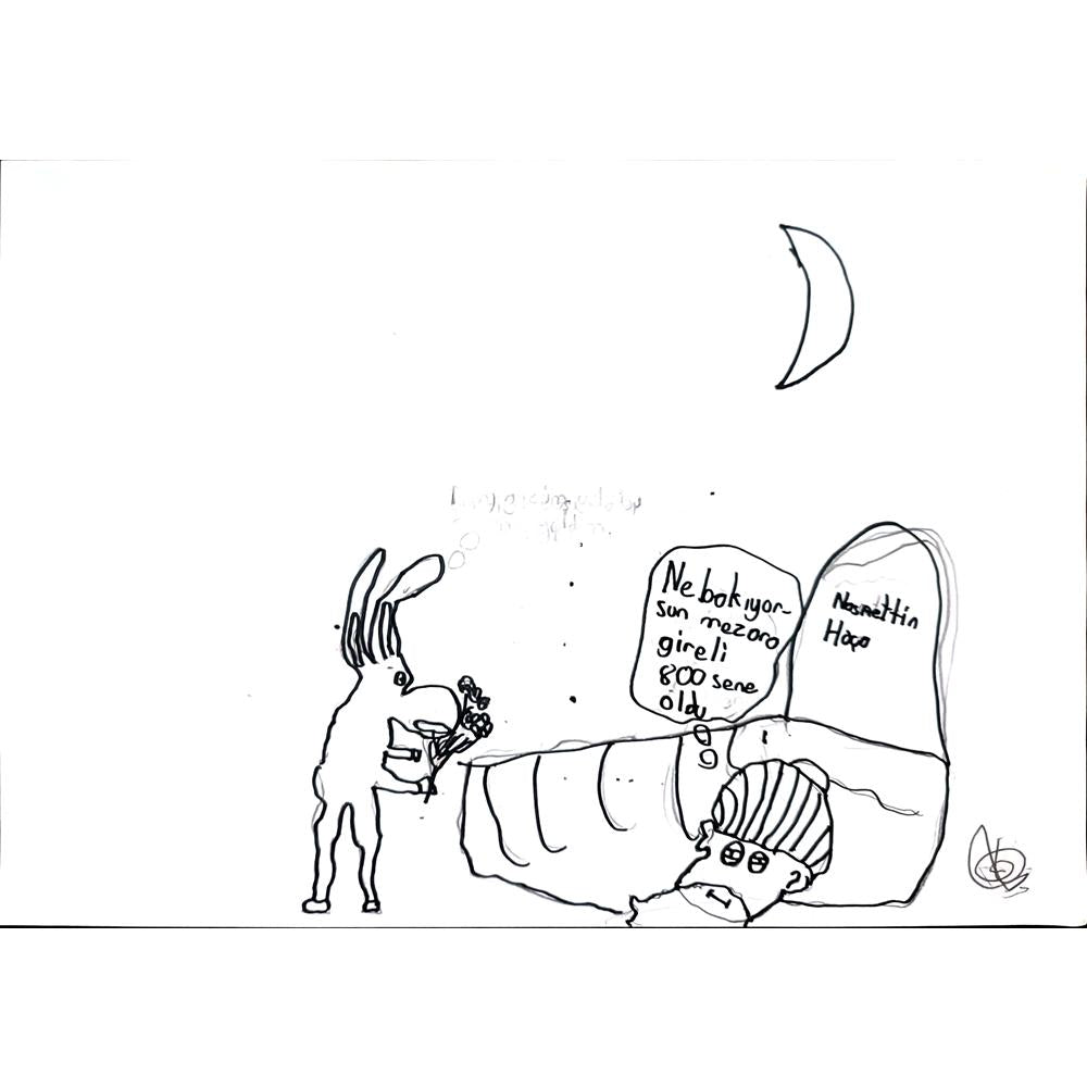 Artun Tanrıverdi 29x21cm Orijinal Karikatür BOD01363