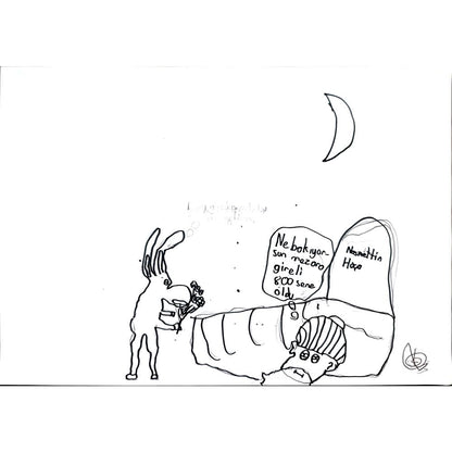 Artun Tanrıverdi 29x21cm Orijinal Karikatür BOD01363