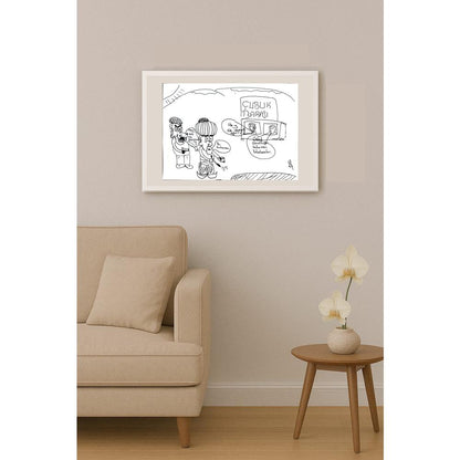 Ata Alp Gündoğdu 29x21cm Orijinal Karikatür BOD01366