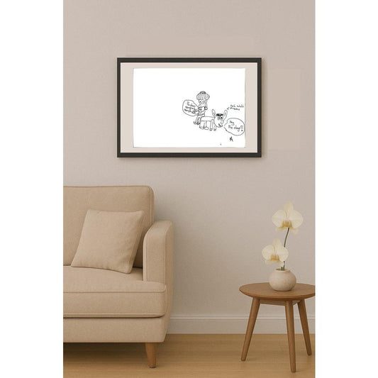 Ata Alp Gündoğdu 29x21cm Orijinal Karikatür BOD01368
