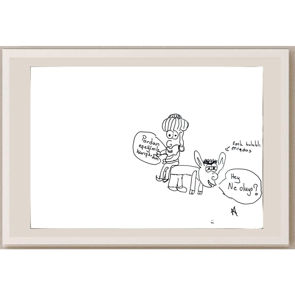 Ata Alp Gündoğdu 29x21cm Orijinal Karikatür BOD01368