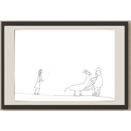 İdil Abanoz 29x21cm Orijinal Karikatür BOD01374