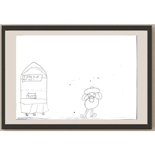 İdil Abanoz 29x21cm Orijinal Karikatür BOD01375