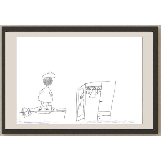 İdil Abanoz 29x21cm Orijinal Karikatür BOD01376