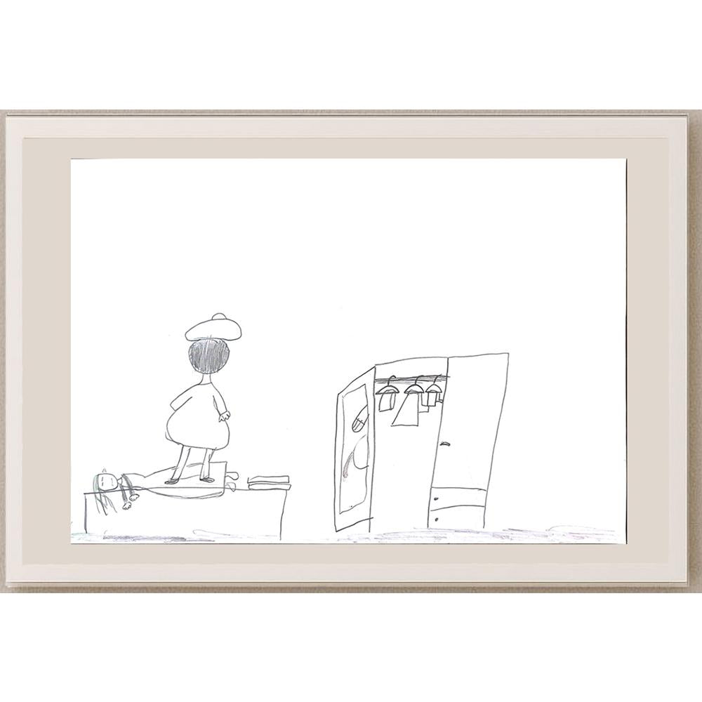 İdil Abanoz 29x21cm Orijinal Karikatür BOD01376