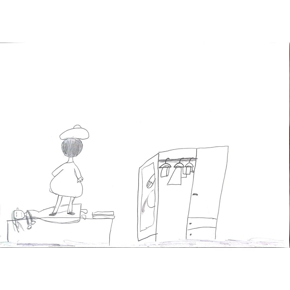 İdil Abanoz 29x21cm Orijinal Karikatür BOD01376