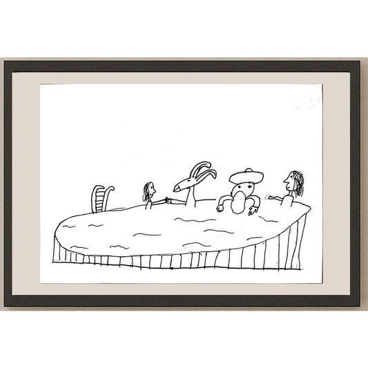 İdil Abanoz 29x21cm Orijinal Karikatür BOD01377