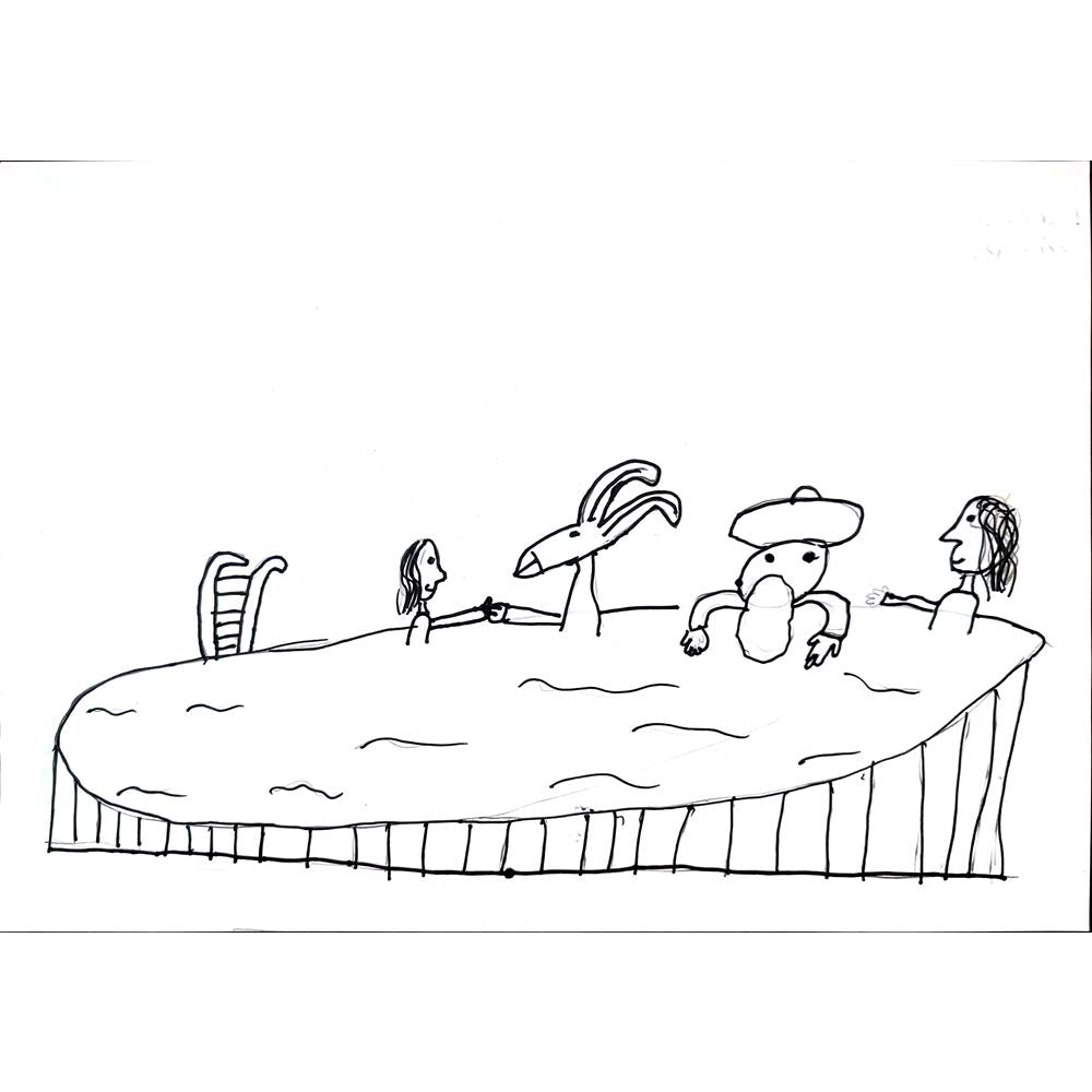 İdil Abanoz 29x21cm Orijinal Karikatür BOD01377