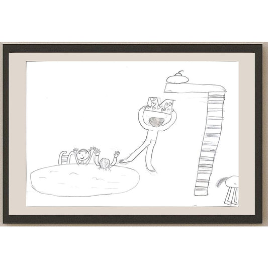 İdil Abanoz 29x21cm Orijinal Karikatür BOD01378