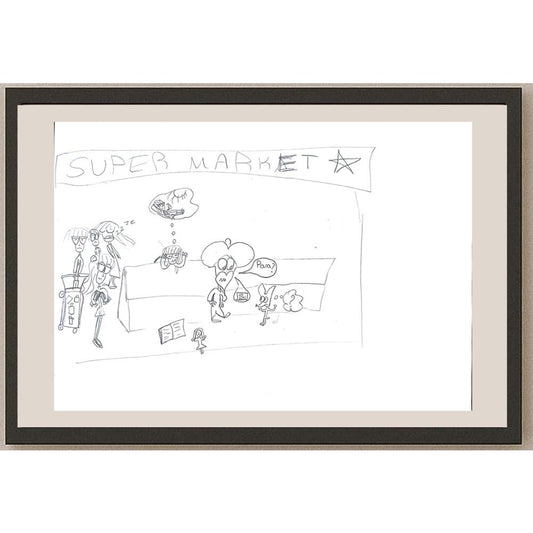 Defne Karamustafaoğulları 29x21cm Orijinal Karikatür BOD01379