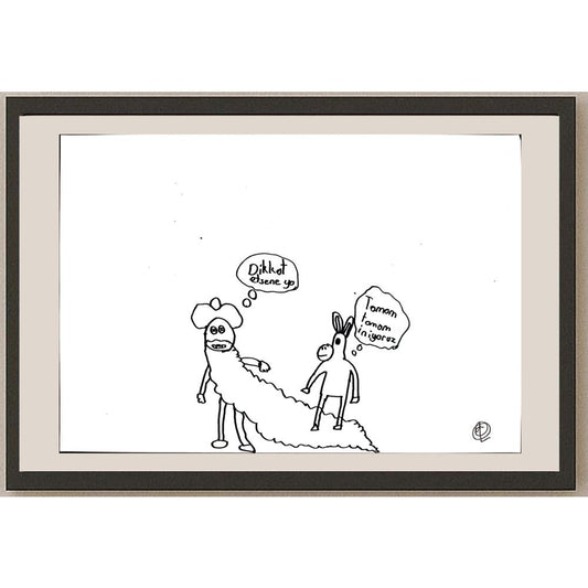 Artun Tanrıverdi 29x21cm Orijinal Karikatür BOD01381
