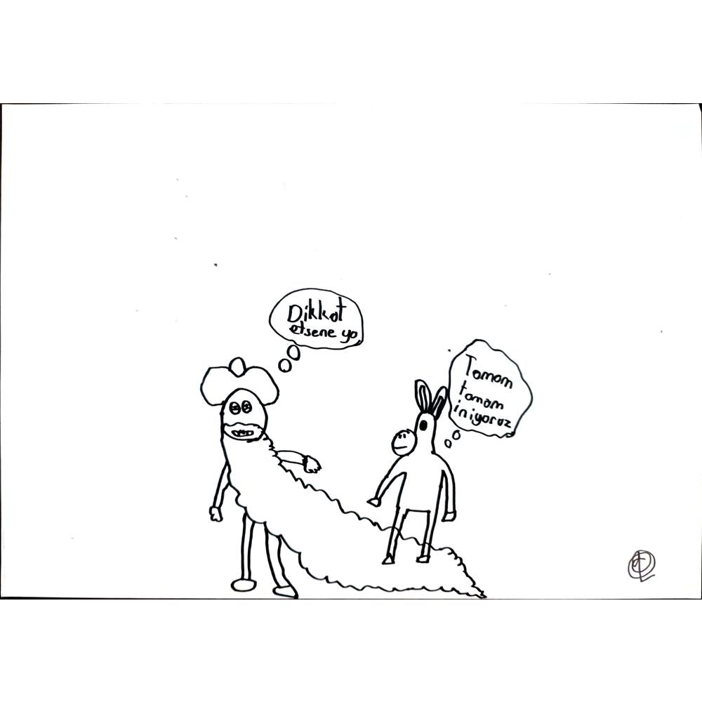 Artun Tanrıverdi 29x21cm Orijinal Karikatür BOD01381